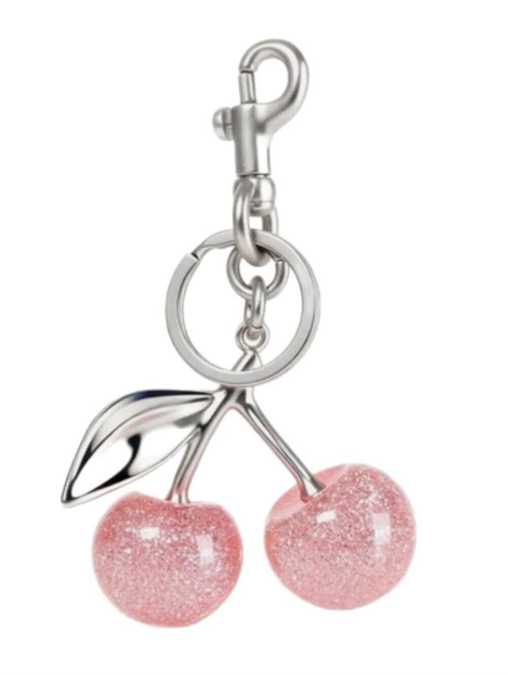 Pink Cherry Bag Charm